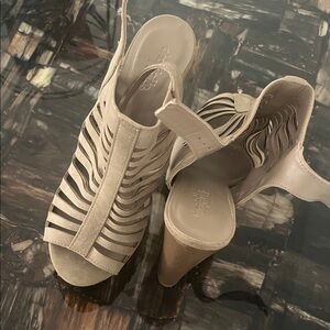 Charlotte Russe Beige Strappy Heels